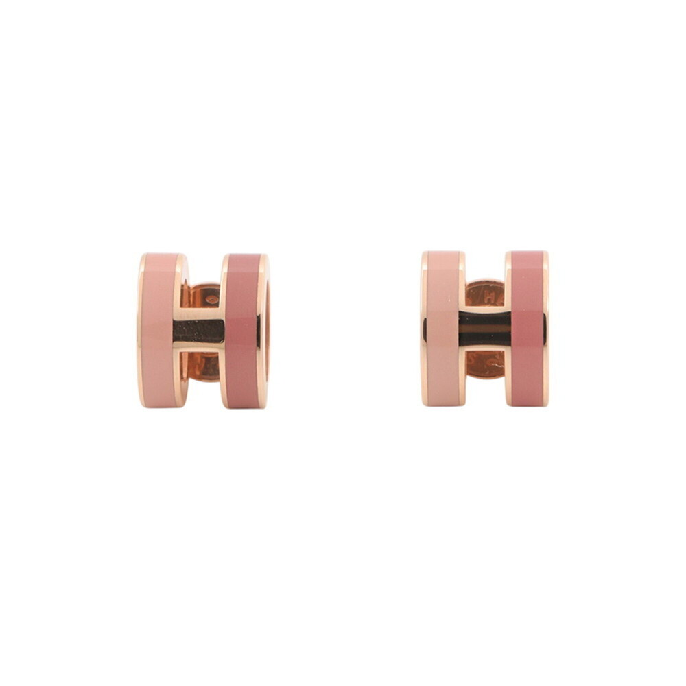 Hermes Mini Pop H Earrings, Rocabar Beauty Pink HERMES